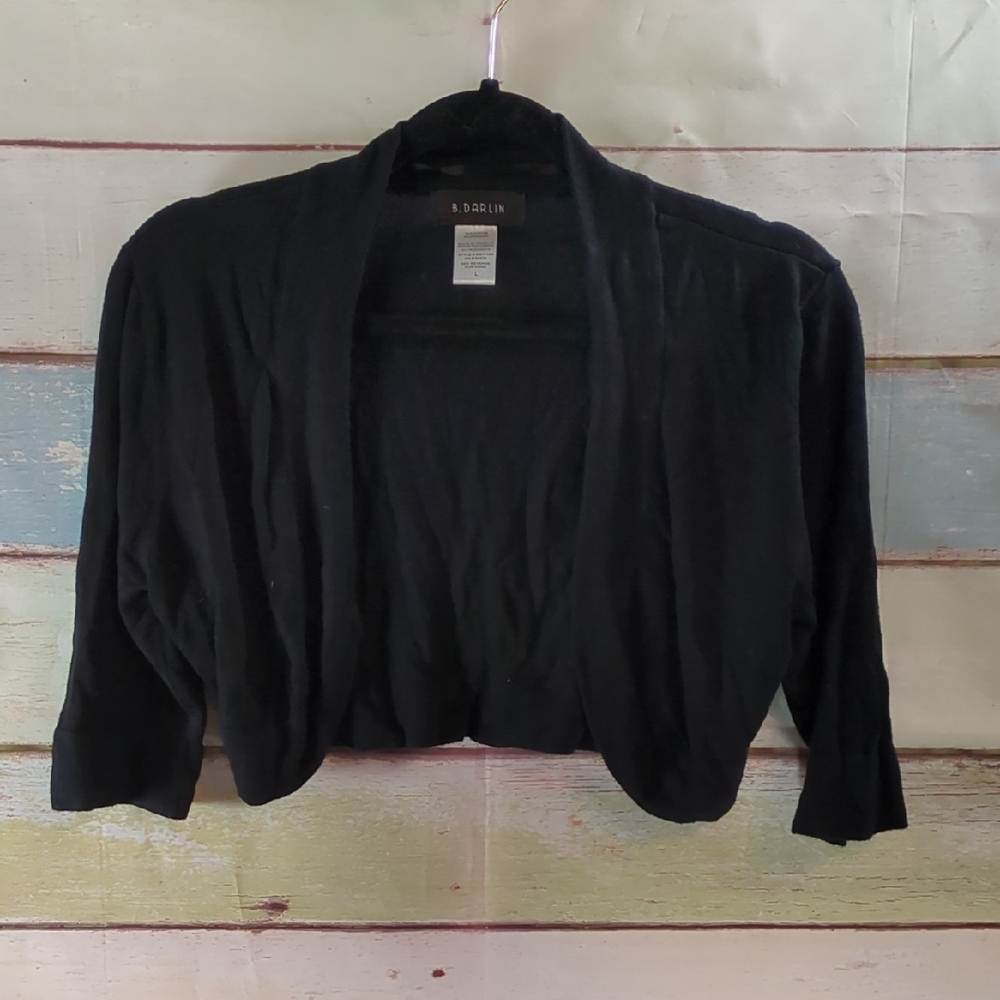 B Darlin Black Women's Shrug